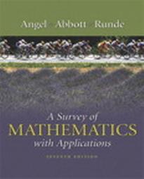 A Survey of Mathematics With Applications by Allen R. Angel, Christine D. Abbott, Dennis C. Runde (2004, Hardcover)