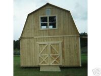 Details about TWO STORY BARN STYLE SHED PLANS