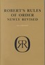 Robert's Rules of Order (Henry M. Robert, Sarah Corbin Robert, Hardcover, 2000)
