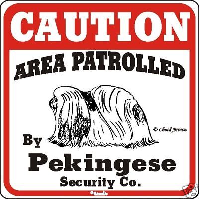 Pekingese Caution Dog Sign - Many Pet ...