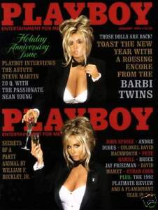 V.FINE Playboy Magazine January 1993 ECHO JOHNSON Steve 