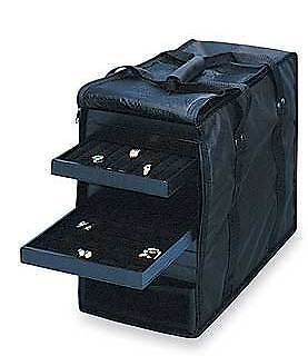 Jewlery Cases on Jewelry Travel Carrying Case Tray Organizer W 12 Trays   Ebay