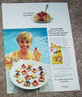 1982 SHIRLEY JONES NABISCO Triscuit crackers 1 PAGE AD  