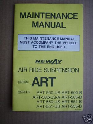 Neway Art Series Air Ride Suspension Maintenance Manual  