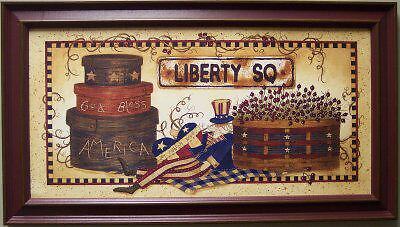 Liberty Square Basket Framed or Unframed Picture Art  