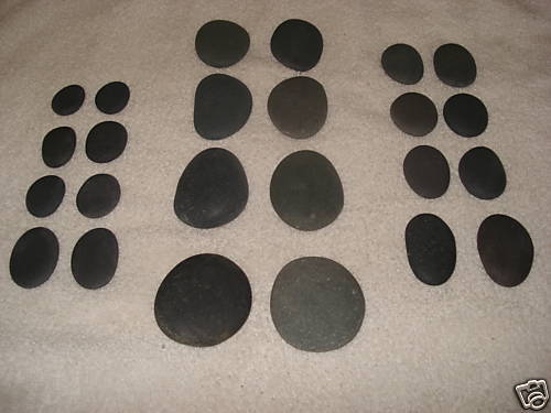 Hot Stone Massage Rocks Esthetician 24 Piece Set  