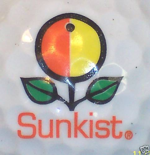 FOOD (1) SUNKIST ORANGE JUICE LOGO GOLF BALL BALLS  