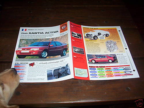 IMP info/photo card 1995 present Citroen Xantia Activa  