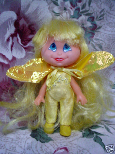 1990s 1992 Vintage Small Little Yellow Fairy Totsy Doll  