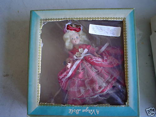 Vintage 1940s Plastic Virga Martha Washington Doll MIB  