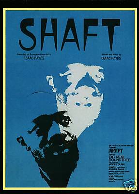 Shaft 1971 Richard Roundtree Isaac Hayes Postcard