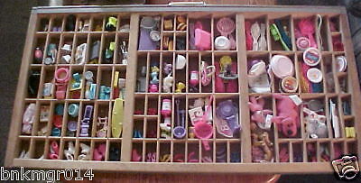 Huge Divider Drawer Of BARBIE ACCESSORIES 32 X 17  