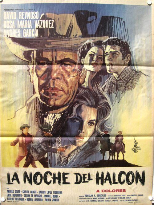 043 La Noche del Halcon Mexican Poster David Reynoso  