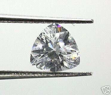 40 Ct TRILLION CZ Cubic Zirconia GEMSTONE 4x4 mm Gem  