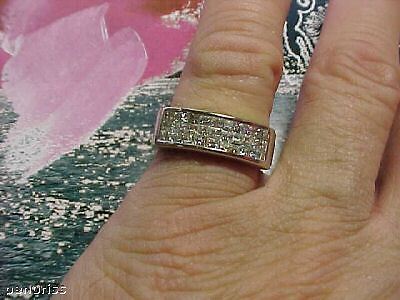 INVISIBLE SET VS1-G PRINCESS CUT DIAMOND RING  SIZE 6 