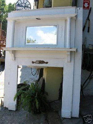 Antique Fireplace Mantel Mantle firebox 35.5x35.5  