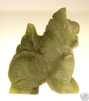 JADE Asian Singha Protection Lion Amulet Thai Statue  