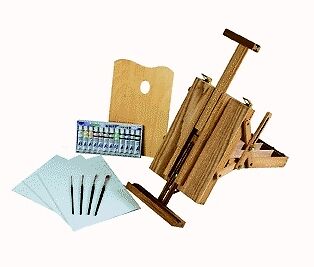 Watercolor Studio Gift Set w/ Table Top Easel ~ NEW  