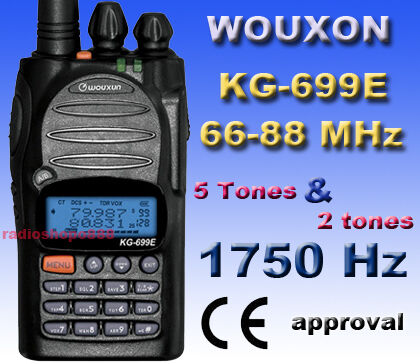 WOUXUN KG 699E 66 88Mhz + 1750Hz FM Radio CE KG 689   