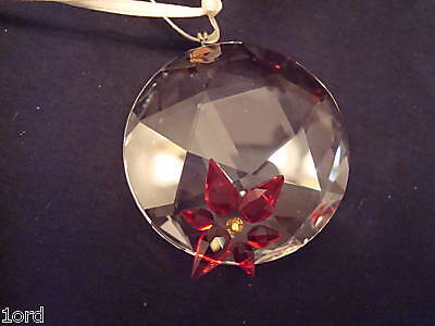 NIB SWAROVSKI POINSETTIA WINDOW ORNAMENT 9400 000 140  