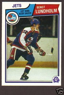 1983 84 OPC Hockey Bengt Lundholm #387 Wpg Jets NM/MT  