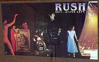 Rush poster 1981 Exit Stage Left mint cond  