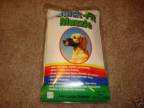 Four Paws Quick Fit Dog Muzzle NEW Size Large 4XL Black  