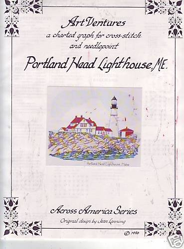 Cross Stitch Portland Head Lighthouse, ME Art Ventures  