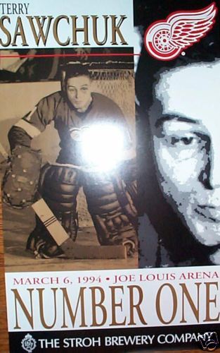 1994 Terry Sawchuk Stroh Brewery Poster  