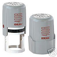 Ideal R400 Round Custom Rubber Self Inking Stamp  