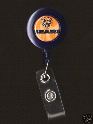 CHICAGO BEARS Blue Badge ID Reels NFL football pull  