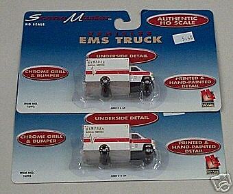 Life Like HO 2 Piece EMS Truck Lot New  