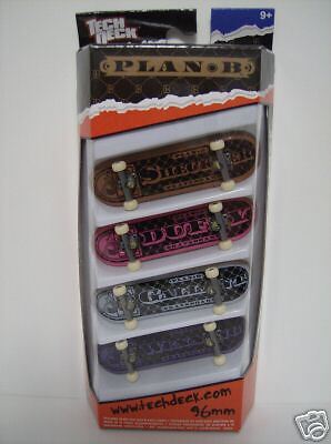 TECH DECK Plan B 96mm Fingerboard 4 Pack Ryan Sheckler  