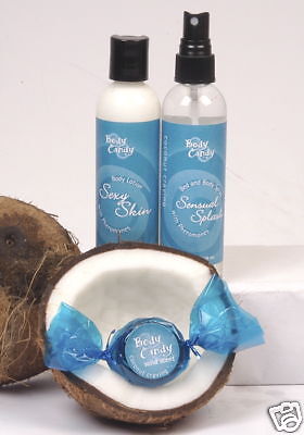 Coconut Suntan Oil Scented Lotion Spray Set Pheromones  