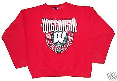 WISCONSIN BADGERS LARGE 2000 ROSE BOWL SWEATSHIRT  