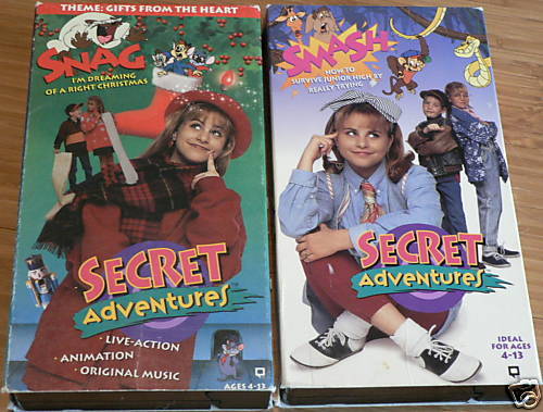 Lot of 2 Secret Adventures VHS Videos Set Snag Smash  