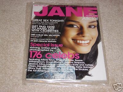 ALICIA KEYS February 2006 JANE MAGAZINE * NEW * SEALED  