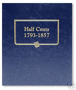 Whitman Album Half Cents 1793 1857  