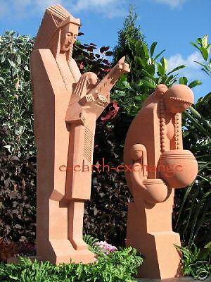 Frank Lloyd Wright Nakoma Nakomis Sand Stone Statues