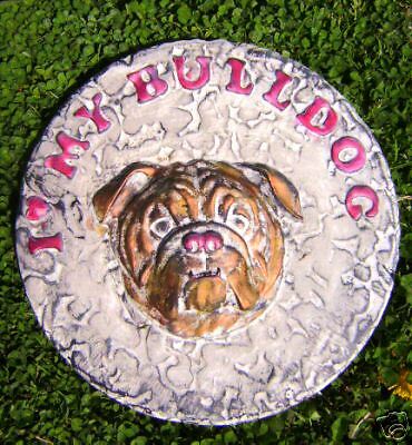 NEW plaster,concrete abs bulldog plastic mold  