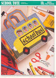 School Bus Knit Dishcloth Pattern - Designs by Emily