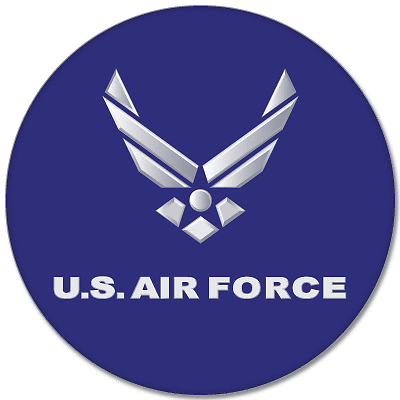 US Air Force USAF Car Bumper Sticker Decal 5 x 5