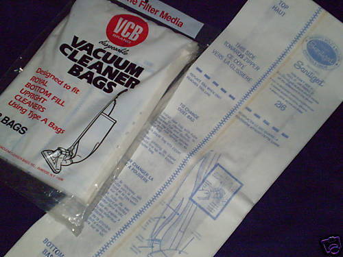 Royal Type A BottomFill Sanitized VCB Vacuum Bags Qty15  