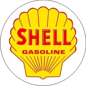 Vintage Shell Gasoline sticker decal 3