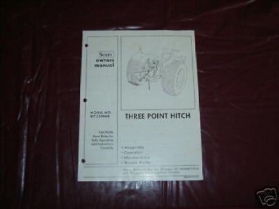  Three Point Hitch owners manual  