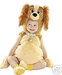 DISNEY TODDLER LADY & THE TRAMP PLUSH COSTUME S 18/24  