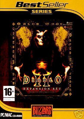 DIABLO 2 LORD OF DESTRUCTION WIN & MAC SEALED NEW 020626715485  