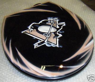 Pittsburgh penguins Custom Toilet Seat Cut Metal Airbrushed NHL