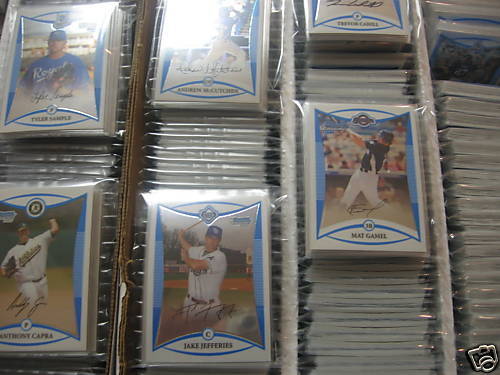 10) 2008 BOWMAN CHROME DRAFT BDDP45 EDGAR OLMOS RC LOT  