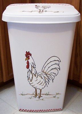 HP ROOSTER TRASH CAN/KITCHEN/ CHECK IT OUT/NEW BY MB  